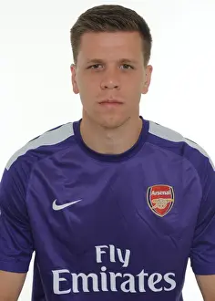Wojciech Szczesny at Arsenal FC 2013-14 Squad Photocall