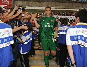 Kitchee V Arsenal 2012-13 Prints: Wojciech Szczesny: Arsenal Goalkeeper Reflects After Kitchee FC Match, Hong Kong 2012