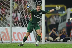 Wojciech Szczesny (Arsenal). Malaysia XI 0: 4 Arsenal, Bukit Jalil Stadium
