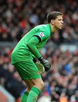 Liverpool V Arsenal 2013-14 Prints: Wojciech Szczesny: Arsenal's Fortitude at Anfield (2013-14)