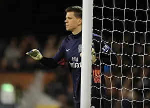 Fulham V Arsenal 2011-12 Prints: Wojciech Szczesny: Arsenal's Fortress in Fulham's Premier League Showdown (2011-12)