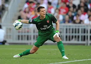 Kitchee V Arsenal 2012-13 Prints: Wojciech Szczesny: Arsenal's Star Goalkeeper in Action at Kitchee FC, 2012