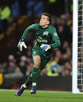 Aston Villa V Arsenal 2011-12 Prints: Wojciech Szczesny: Arsenal's Unyielding Guardian at Villa Park (2011-12)
