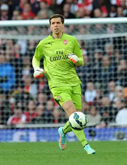 Arsenal V Hull City 2014-15 Prints: Wojciech Szczesny: Arsenal's Wall Against Hull City (2014-15)