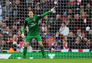 Arsenal V Swansea 2012-13 Prints: Wojciech Szczesny: Arsenal's Wall against Swansea City (2012-13)