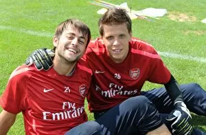 Images Dated 23rd July 2010: Wojciech Szczesny and Lucazs Fabianski (Arsenal). Arsenal Training Camp