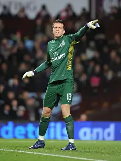 Aston Villa V Arsenal 2011-12 Prints: Wojciech Szczesny's Unyielding Guard: Heroic Performance at Aston Villa (2011-12)