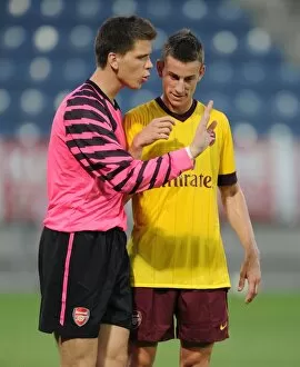 Images Dated 21st July 2010: Wojciech Szszesny and Laurent Koscielny (Arsenal). Sturm Graz 0: 4 Arsenal