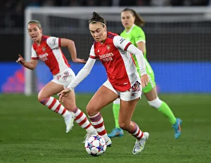 VfL Wolfsburg V Arsenal Women 2021-22 Prints: WOLFSBURG, GERMANY - MARCH 31: Caitlin Foord of Arsenal during the UEFA Womens Champions League Quarter Final Second