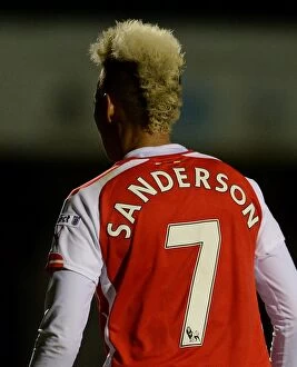 Chelsea Ladies v Arsenal Ladies 30/4/15 Collection: WSL Showdown: Lianne Sanderson Fights for Arsenal - Chelsea Ladies vs. Arsenal Ladies