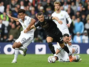 Xhaka Clashes with Leeds Duo: Leeds United vs Arsenal FC, Premier League 2022-23