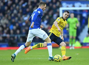 Everton V Arsenal 2019-20 Prints: Xhaka Clashes with Sigurdsson: Everton vs. Arsenal, Premier League 2019-20