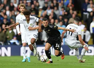 Xhaka Faces Off Against Leeds Duo in Intense Arsenal-Leeds Clash (2022-23 Premier League)