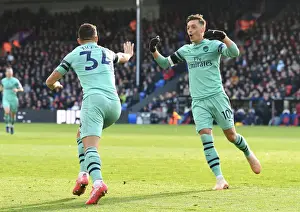 Crystal Palace V Arsenal 2018-19 Prints: Xhaka and Ozil Celebrate Arsenal's First Goal Against Crystal Palace (2018-19)