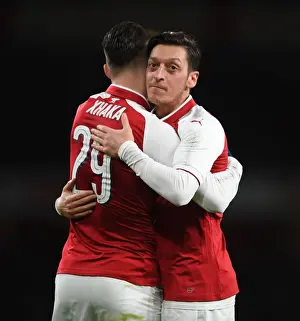 Arsenal V Chelsea - Carabao Cup 2017-18 Prints: Xhaka and Ozil's Strikes: Arsenal's Epic Semi-Final Win Over Chelsea in Carabao Cup