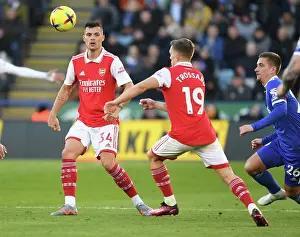 Xhaka and Trossard Clash in Leicester City vs Arsenal Premier League Showdown