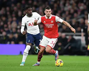 Tottenham Hotspur V Arsenal 2022-23 Prints: Xhaka vs Bissouma: Battle in the Premier League - Tottenham vs Arsenal (2022-23)