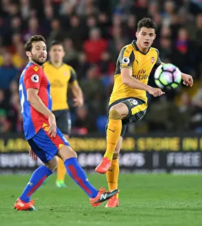 Crystal Palace V Arsenal 2016-17 Prints: Xhaka vs. Cabaye: Battle in the Midfield - Crystal Palace vs. Arsenal, Premier League