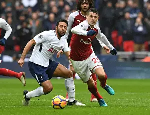 Tottenham Hotspur V Arsenal 2017-18 Prints: Xhaka vs. Dembele: Battle in the Heart of Midfield - Tottenham Hotspur vs