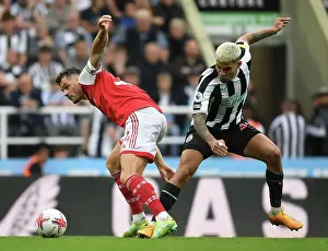 Newcastle United V Arsenal 2022-23 Prints: Xhaka vs Guimaraes: Battle in the Premier League - Newcastle United vs Arsenal FC (2022-23)