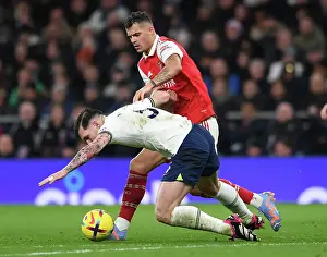 Xhaka vs. Hojbjerg: Intense Rivalry in the Premier League Clash between Tottenham and Arsenal