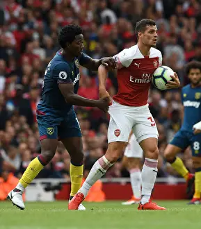 Arsenal V West Ham United 2018-19 Prints: Xhaka vs Sanchez