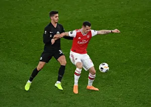 Arsenal V Eintracht Frankfurt 2019-20 Prints: Xhaka vs Silva: Battle in the Europa League - Arsenal vs Eintracht Frankfurt