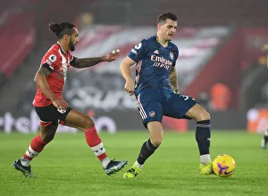 Southampton V Arsenal 2020-21 Prints: Xhaka vs Walcott: Southampton vs Arsenal