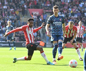 Southampton V Arsenal 2021-22 Prints: Xhaka vs. Walker-Peters: Clash at St