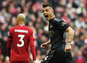 Xhaka's Celebration: Arsenal's Second Goal vs. Liverpool in the 2022-23 Premier League
