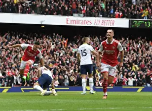 Arsenal V Tottenham Hotspur 2022-23 Prints: Xhaka's Hat-Trick: Arsenal's Thrilling Comeback Against Tottenham in the Premier League (2022-23)
