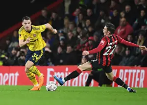 AFC Bournemouth V Arsenal - FA Cup 4th Rd 2020 Prints: Xhaka's Powerful Surge: Arsenal's FA Cup Triumph Over Bournemouth