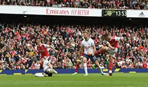 Arsenal V Tottenham Hotspur 2022-23 Prints: Xhaka's Revenge: Arsenal's Thrilling 2-1 Comeback vs