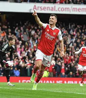 Xhaka's Thrilling Fourth Goal: Arsenal's Victory Over Leeds United in the Premier League, London 2023