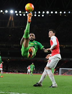 Arsenal Sunderland 2015-16 Prints: Yann M'Vila's Battle at Emirates: Arsenal vs. Sunderland, 2015-16 Premier League
