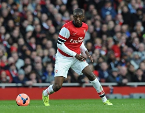 Arsenal V Liverpool - FA Cup 2013-14 Prints: Yaya Sanogo in Action: Arsenal vs Liverpool, FA Cup 2013-14