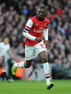 Arsenal V Liverpool - FA Cup 2013-14 Prints: Yaya Sanogo in Action: Arsenal vs Liverpool, FA Cup 2013-14