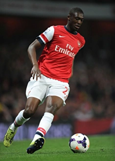 Arsenal V Newcastle United 2013/14 Prints: Yaya Sanogo in Action: Arsenal vs Newcastle United, Premier League 2013-14
