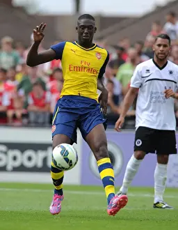 Boreham Wood V Arsenal Prints: Yaya Sanogo in Action: Arsenal's Pre-Season Friendly against Borehamwood