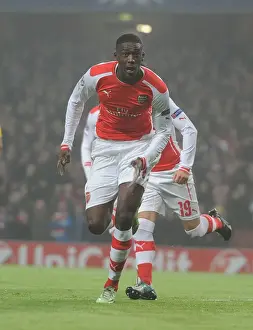 Arsenal V Borussia Dortmund 2014-15 Prints: Yaya Sanogo's Thrilling Winner: Arsenal Triumphs Over Borussia Dortmund in Champions League