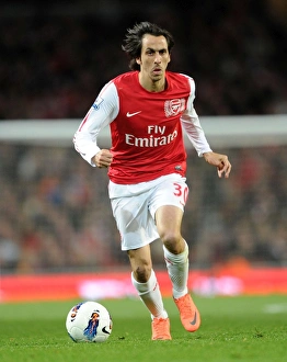 Yossi Benayoun: In Action Against Wigan Athletic, Arsenal Premier League 2011-12