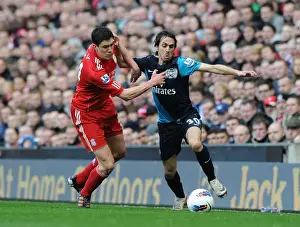 Liverpool V Arsenal 2011-12 Prints: Yossi Benayoun Outsmarts Martin Kelly: A Premier League Showdown (2011-12)