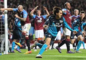 Aston Villa V Arsenal 2011-12 Prints: Yossi Benayoun Scores Arsenal's Second Goal Against Aston Villa (2011-12)