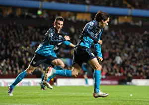 Aston Villa V Arsenal 2011-12 Prints: Yossi Benayoun Scores Arsenal's Second Goal Against Aston Villa (2011-12)