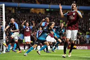 Aston Villa V Arsenal 2011-12 Prints: Yossi Benayoun Scores Arsenal's Second Goal Against Aston Villa (2011-12)