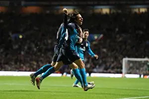 Aston Villa V Arsenal 2011-12 Prints: Yossi Benayoun Scores Arsenal's Second Goal Against Aston Villa (2011-12)