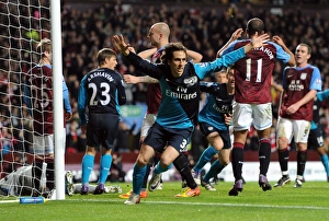Aston Villa V Arsenal 2011-12 Prints: Yossi Benayoun Scores Arsenal's Second Goal vs. Aston Villa (2011-12)