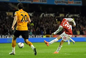 Wolverhampton Wanderers V Arsenal 2011-12 Prints: Yossi Benayoun Scores Third Goal Past Nenad Milijas in Wolverhampton Wanderers vs Arsenal (2012)