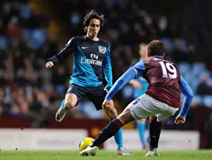 Aston Villa V Arsenal 2011-12 Prints: Yossi Benayoun vs Stiliyan Petrov: Battle in the Midfield - Aston Villa vs Arsenal