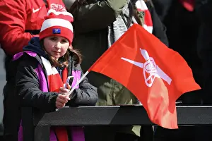 Young Arsenal Fan's Passion: Arsenal Women vs Manchester City, FA Women's Super League
